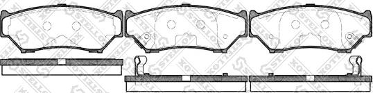 Stellox 400 012-SX - Комплект спирачно феродо, дискови спирачки vvparts.bg