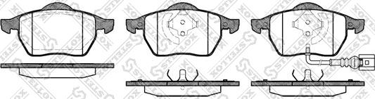 Stellox 401 041-SX - Комплект спирачно феродо, дискови спирачки vvparts.bg