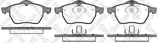 Stellox 401 010B-SX - Комплект спирачно феродо, дискови спирачки vvparts.bg
