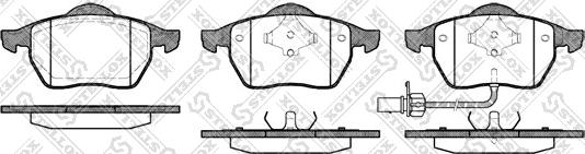 Stellox 401 011B-SX - Комплект спирачно феродо, дискови спирачки vvparts.bg