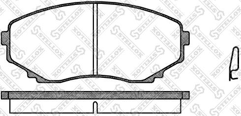 Stellox 408 000-SX - Комплект спирачно феродо, дискови спирачки vvparts.bg