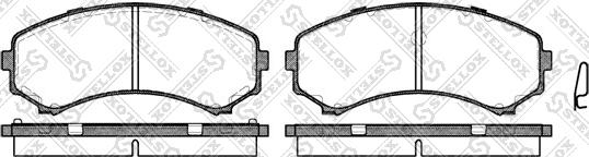 Stellox 407 000L-SX - Комплект спирачно феродо, дискови спирачки vvparts.bg