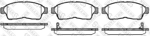 Stellox 413 002B-SX - Комплект спирачно феродо, дискови спирачки vvparts.bg