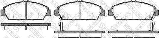 Stellox 417 002B-SX - Комплект спирачно феродо, дискови спирачки vvparts.bg