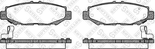 Stellox 435 004-SX - Комплект спирачно феродо, дискови спирачки vvparts.bg