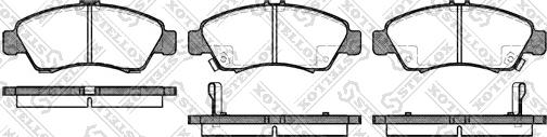 Stellox 430 002B-SX - Комплект спирачно феродо, дискови спирачки vvparts.bg