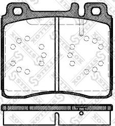 Stellox 431 000B-SX - Комплект спирачно феродо, дискови спирачки vvparts.bg