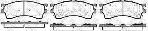 Stellox 426 012B-SX - Комплект спирачно феродо, дискови спирачки vvparts.bg