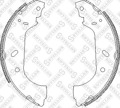 Stellox 428 100-SX - Комплект спирачна челюст vvparts.bg