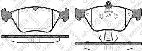 Stellox 479 000B-SX - Комплект спирачно феродо, дискови спирачки vvparts.bg