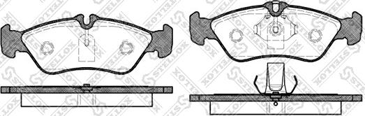 Stellox 591 000B-SX - Комплект спирачно феродо, дискови спирачки vvparts.bg