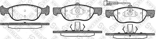 Stellox 598 011B-SX - Комплект спирачно феродо, дискови спирачки vvparts.bg