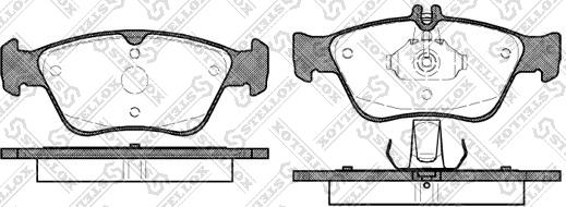 Stellox 597 000B-SX - Комплект спирачно феродо, дискови спирачки vvparts.bg