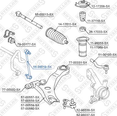 Stellox 56-98019-SX - Биалета vvparts.bg