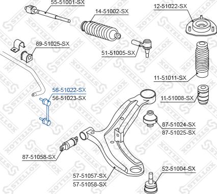 Stellox 56-51022-SX - Биалета vvparts.bg