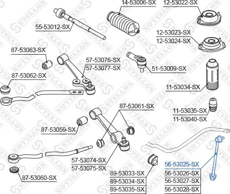 Stellox 56-53025-SX - Биалета vvparts.bg