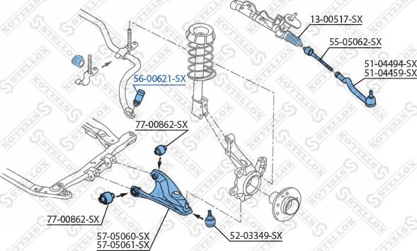 Stellox 56-00621-SX - Биалета vvparts.bg