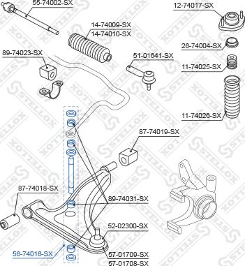 Stellox 56-74016-SX - Биалета vvparts.bg