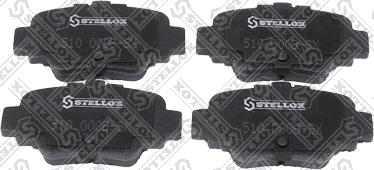 Stellox 510 000B-SX - Комплект спирачно феродо, дискови спирачки vvparts.bg