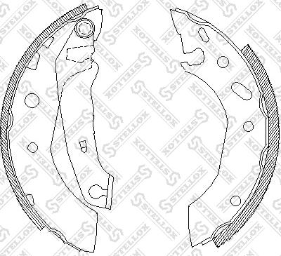 Stellox 518 101-SX - Комплект спирачна челюст vvparts.bg