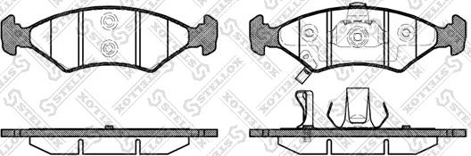 Stellox 513 022B-SX - Комплект спирачно феродо, дискови спирачки vvparts.bg