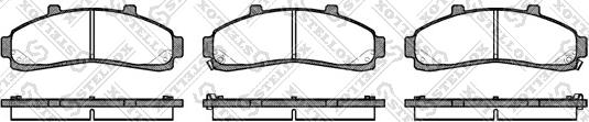 Stellox 582 002B-SX - Комплект спирачно феродо, дискови спирачки vvparts.bg