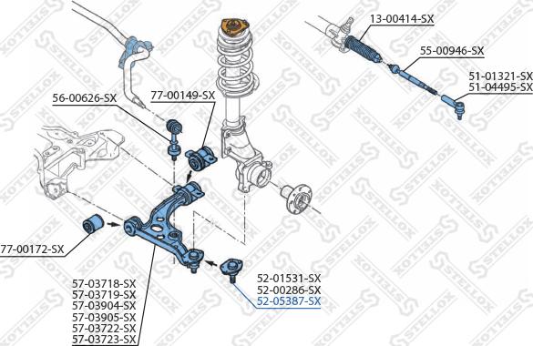 Stellox 52-05387-SX - Шарнири vvparts.bg