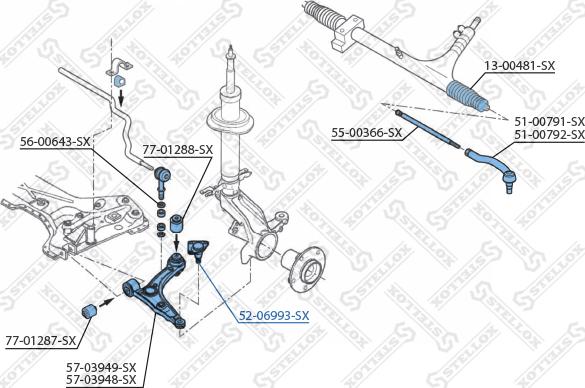 Stellox 52-06993-SX - Шарнири vvparts.bg