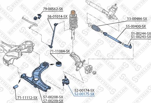 Stellox 52-00175-SX - Шарнири vvparts.bg