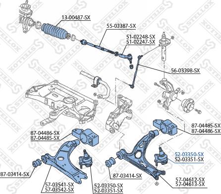 Stellox 52-03350-SX - Шарнири vvparts.bg