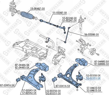 Stellox 52-03351-SX - Шарнири vvparts.bg