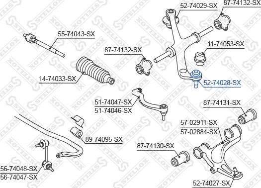 Stellox 52-74028-SX - Шарнири vvparts.bg