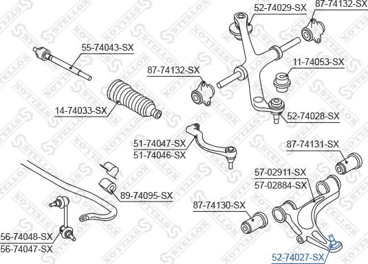 Stellox 52-74027-SX - Шарнири vvparts.bg