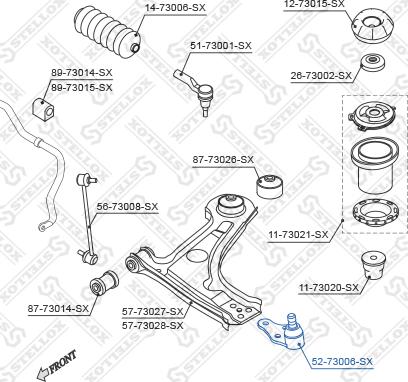 Stellox 52-73006-SX - Шарнири vvparts.bg