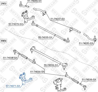 Stellox 57-74071-SX - Паразитен хебел vvparts.bg