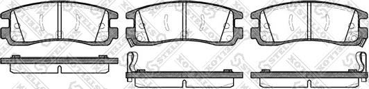 Stellox 577 022B-SX - Комплект спирачно феродо, дискови спирачки vvparts.bg