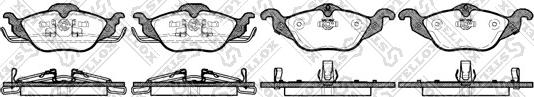 Stellox 695 002B-SX - Комплект спирачно феродо, дискови спирачки vvparts.bg