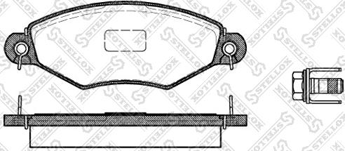 Jurid HQJ2240 - Комплект спирачно феродо, дискови спирачки vvparts.bg