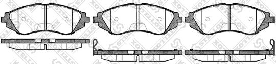 Stellox 656 002B-SX - Комплект спирачно феродо, дискови спирачки vvparts.bg