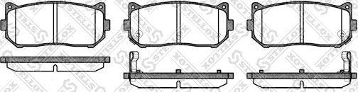 Stellox 660 002-SX - Комплект спирачно феродо, дискови спирачки vvparts.bg