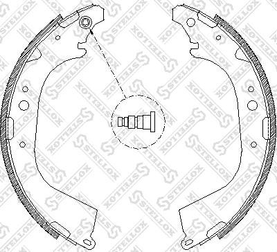 Stellox 661 101-SX - Комплект спирачна челюст vvparts.bg