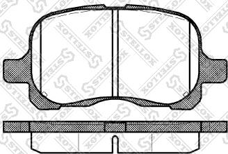 Stellox 663 000-SX - Комплект спирачно феродо, дискови спирачки vvparts.bg