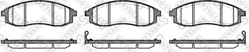 Stellox 609 012-SX - Комплект спирачно феродо, дискови спирачки vvparts.bg