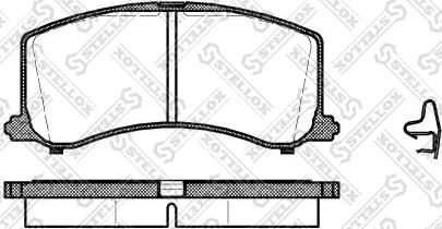 Stellox 606 002B-SX - Комплект спирачно феродо, дискови спирачки vvparts.bg