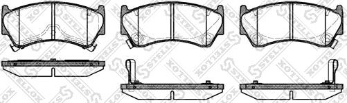 Stellox 603 012B-SX - Комплект спирачно феродо, дискови спирачки vvparts.bg