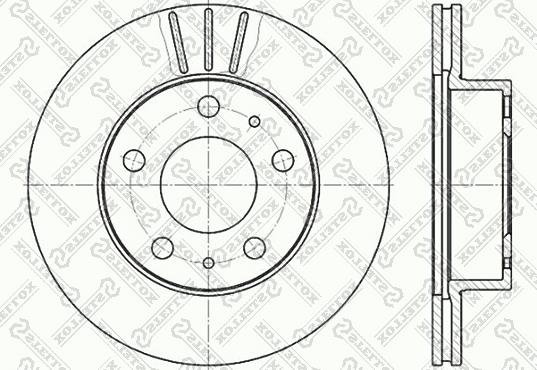 Stellox 6020-9946V-SX - Спирачен диск vvparts.bg