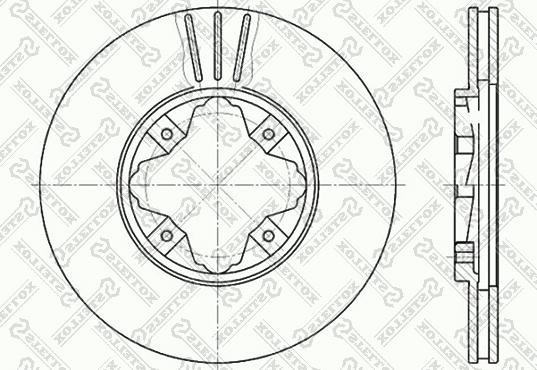 Stellox 6020-9940V-SX - Спирачен диск vvparts.bg