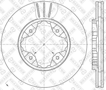 Stellox 6020-9941V-SX - Спирачен диск vvparts.bg