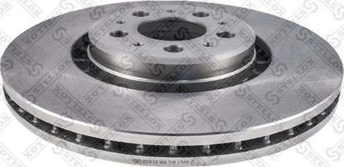 Stellox 6020-9958-SX - Спирачен диск vvparts.bg