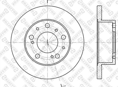 Stellox 6020-9908-SX - Спирачен диск vvparts.bg